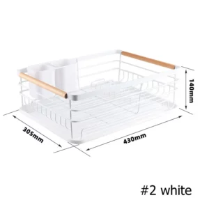 Kitchen Shelf Cutlery Sundries Storage Drainage Rack - Image 5