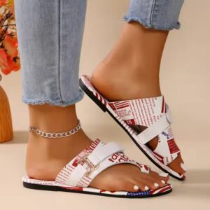 Low heel comfortable casual open toe women's slippers for wearing outside - Image 5