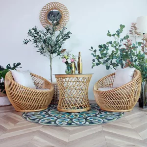 Balcony Rattan Chair - Image 6