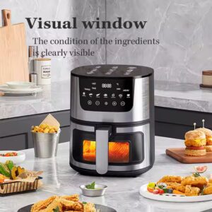 Stainless steel 4.5L 6L 8L Consumer Air Fryer Without Oil - Image 7