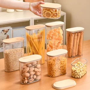 New fresh-keeping food jar Environmentally safe bamboo - Image 6