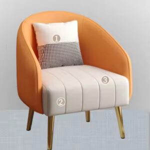 Single Sofa Chair Nordic Fabric Sofa - Image 3