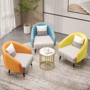 Single Sofa Chair Nordic Fabric Sofa - Image 4