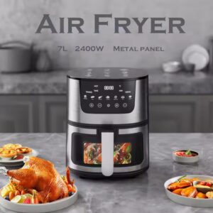 Stainless steel 4.5L 6L 8L Consumer Air Fryer Without Oil - Image 5