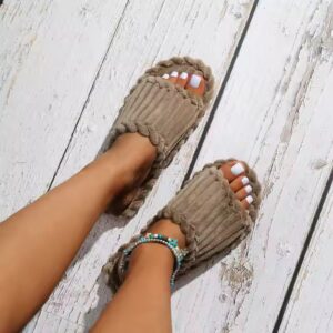 Roman style flat toed sandals for women in summer - Image 6