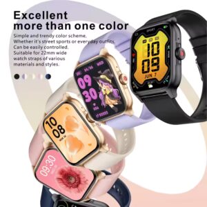 Voice Assistant Blood Pressure Monitoring Multifunction Smart Touch Watch for Women - Image 5