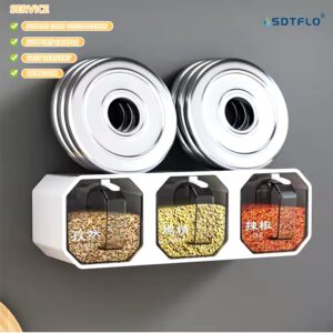 Kitchen Containers Seasoning Box Salt Sugar Spice Pepper Jar Sticker Plastic Seasoning Spice Jar Box - Image 6
