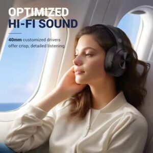 High-quality Hybrid Noise Cancelling Headphones Wireless Headset Playtime 30H BT 5.3 Over-ear Headphones with Deep Bass - Image 6