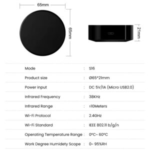 Tuya Wifi IR Remote Control Smart Wifi Universal Infrared Work with Alexa Google Home - Image 6