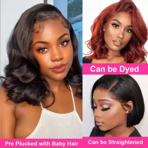 Body Wave Lace Front Human Hair Wigs for Black Women Full Hd Frontal Wig Human Hair Ocean Wave Bob Wigs - Image 7