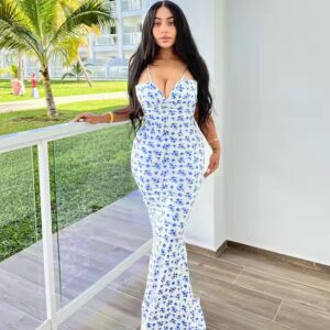 Floral Dress Women's Elegant Casual Dress - Image 2
