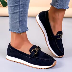 New style women causal slip on 3 cm for flat walking lady shoes - Image 5