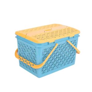 Multi-functional Large Capacity Toy Plastic Storage Basket Clothes Basket Camping Container - Image 2