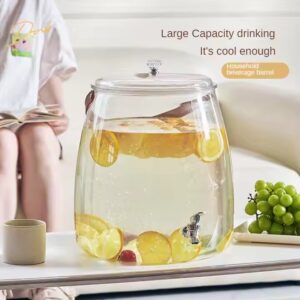 5L Beverage Dispenser Iced Tea Plastic Pitcher Cold Kettle With Faucet And Lid Lemonade Water Drink Tea Jar For Wedding Party - Image 6