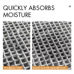 Tassel Waffle Non-slip water Absorbent bath mat Braided Anti Slip Microfiber Soft Shaggy shower bathroom mat - Image 4