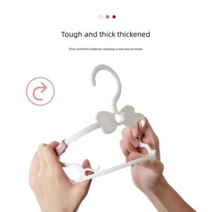 Children's Coat Hangers Scalable Non Slip and No Marks Plastic Clothes Storage Rack Space Saver Plastic Baby Clothes Hanger - Image 6
