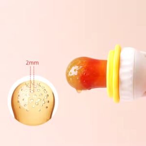 baby silicone fruit feeders, BPA free eco-friendly silicone fruit teether baby food feeder - Image 7