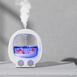 Hot Selling Anti-Gravity Water Drop Humidifier Night Light Portable USB Wireless Speaker Households diffuser humidifier - Image 6