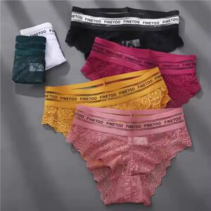New Women High Waist Panties Sexy Lace Underwear Woman Lace Pantys Mesh Floral Lingerie Female Seamless Briefs M-XL - Image 4