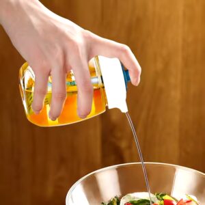 280Ml Creative Glass Kitchen Bbq Coking Tools Silicone Brush Oil Bottle Honey Sauce Glass Brush Oil Bottle - Image 5