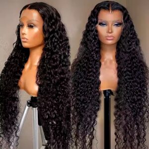 Human Hair Wig Natural HD Glueless Transparent Lace Water Wave Quick & Easy Glueless With Breathable Air Wigs - Image 3