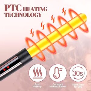 Liquid crystal display portable single barrel electric hair curler Single barrel hair curler - Image 7