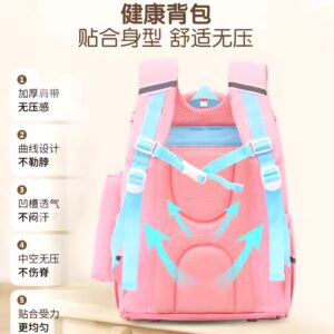 students' schoolbag children's baby backpack boys girls bookbags with pencil case and pendants british-style backpack - Image 7