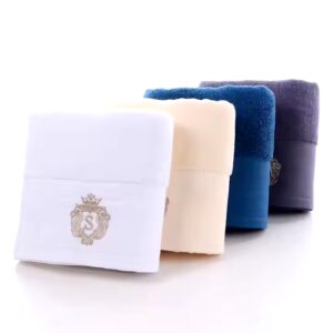 Bath towel sets cotton towel high quality white 400-600 gsm luxury hotel towel quick drying Ultra absorbent - Image 3