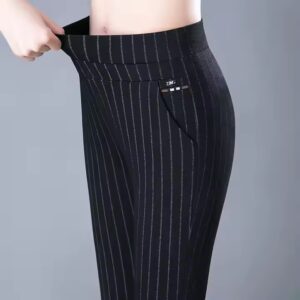 High-quality women's straight pants women's casual trousers loose thin high waist middle-aged Leisure pencil trousers - Image 7
