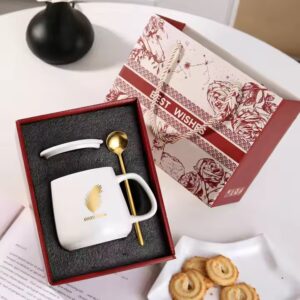 New Ceramic Coffee Cup and Heating Pad Two Piece Set Insulation Cup Electric Cup Business Gift Set - Image 1