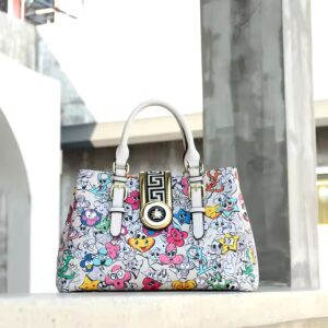 women handbags fashion purse and hand bag ladies quality PU leather female bag set of two casual tote bag 33 cm - Image 5
