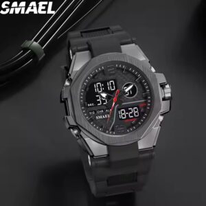 SMAEL 8103 New Hot Selling Fashion Wrist Analog Digital Watch G Sports Shock Waterproof Luminous Alarm Cheap Black Watch Men - Image 5