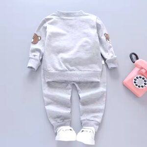 Autumn new t-shirt coat sweatshirt 3-piece set kids clothing suit baby boys girls clothes - Image 6
