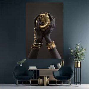 Artwork figure print painting Wall Decoration black women portrait painting on canvas - Image 5