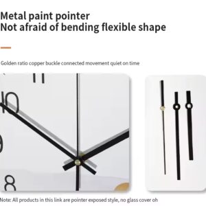 High quality golden wall clock crystal porcelain painting fish landscape picture luxury digital wall clock for home decor - Image 4