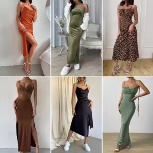 High End Cotton Dress Second Hand Mixed Sizes Clothes Stock - Image 4
