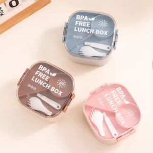 Stainless Steel Square Lunch Box For Children And Fruit Box For Students - Image 7