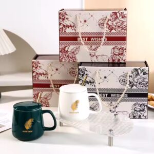 New Ceramic Coffee Cup and Heating Pad Two Piece Set Insulation Cup Electric Cup Business Gift Set - Image 4