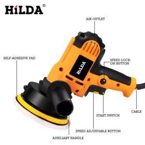 125MM 700W Electric Polisher Power Tools Dual Action Car Polisher - Image 6