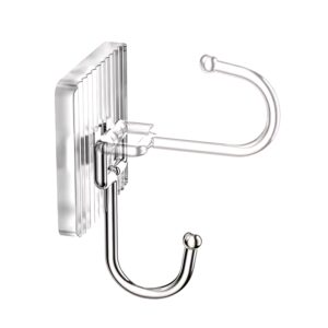 Hot Sale New Acrylic crystal transparent various rooms light luxury hook Adhesive wall hooks - Image 5