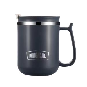 School Gift 304 Stainless Steel Mug Cup Portable Environmental Coffee Vacuum Cup Home Bottle with Spoon Lid Office Water Cup - Image 6