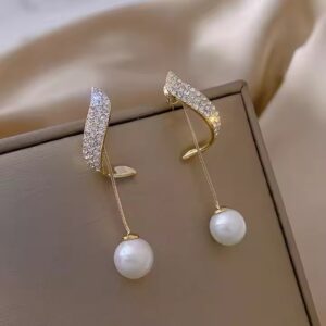 Fashion Tassel Long Crystal Earrings - Image 4