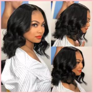Body Wave Lace Front Human Hair Wigs for Black Women Full Hd Frontal Wig Human Hair Ocean Wave Bob Wigs - Image 6