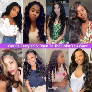13x4Lace Frontal Wigs Human Hair High Temperature Fibre Hair Wig - Image 3