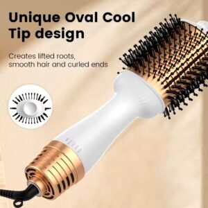 1200W Blow Hair Dryer Brush One Step Hair Electric Styling Hot Air Brush Styler - Image 3