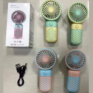 2024 Cute Handheld Mini Fan Portable USB Charging Convenient Creative Small Fans Catapult Pocket Hand-held Fan Wedding Gift - Image 3