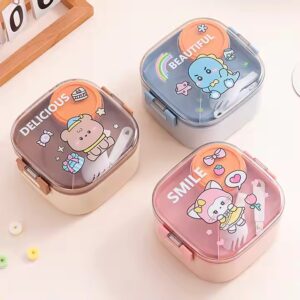 Stainless Steel Square Lunch Box For Children And Fruit Box For Students - Image 4
