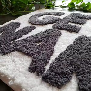 Bath Mat Funny Cute Bathroom Rugs Blue Rainbow Rug Shower Funny Bathroom Decor Get Naked Bath Mat Non-Slip Washable - Image 4