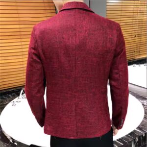 Men's linen business suit coat - Image 3