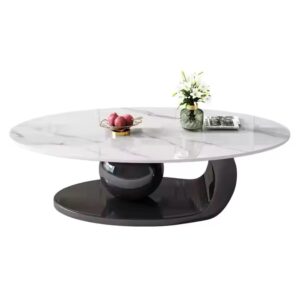 Retro metal simple round nordic portable luxury modern coffee tables - Image 6